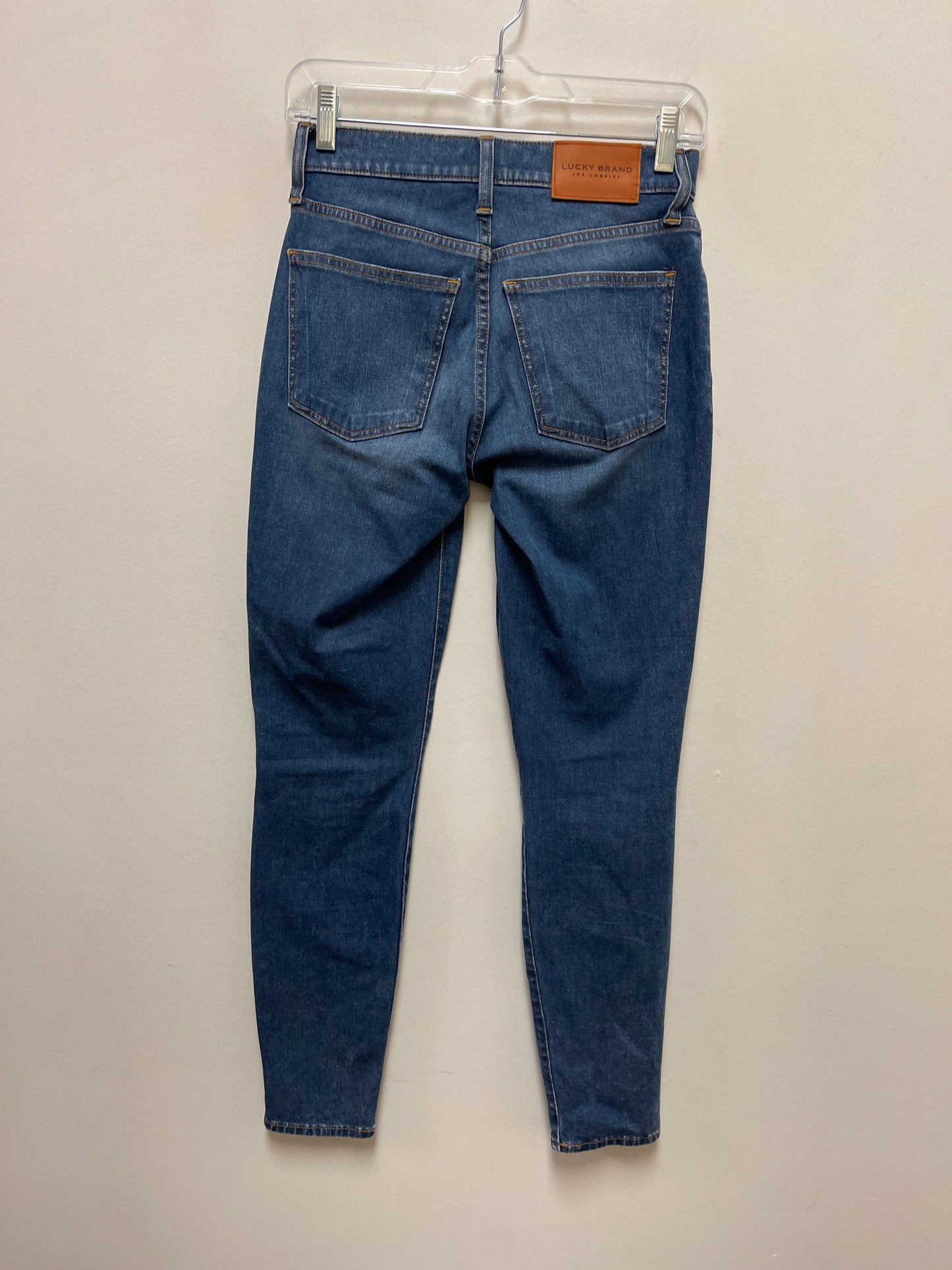 Jeans Skinny By Lucky Brand In Blue Denim, Size: 2