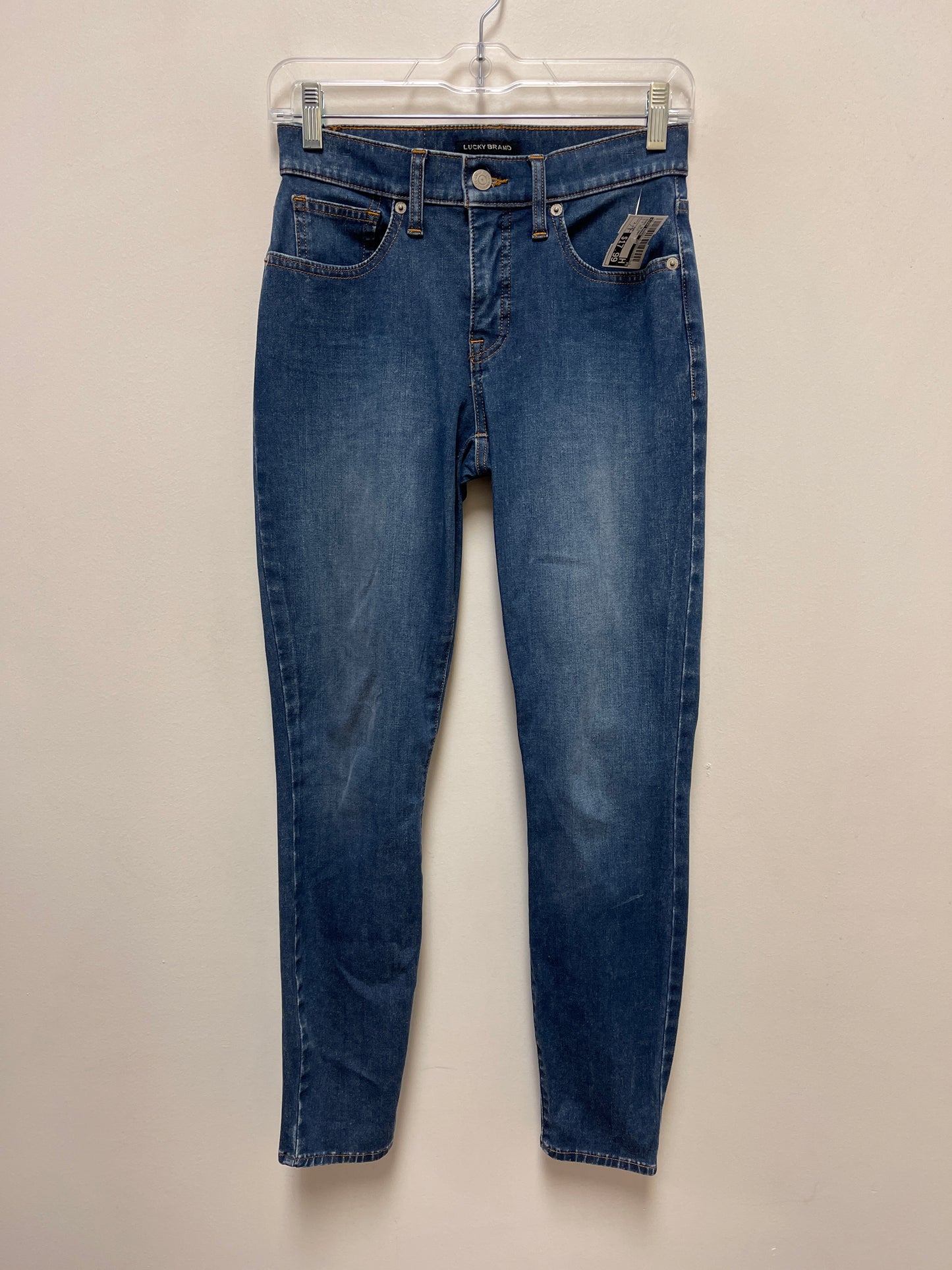 Jeans Skinny By Lucky Brand In Blue Denim, Size: 2