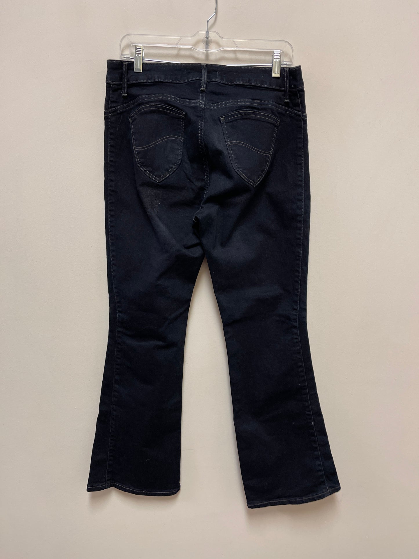 Jeans Boot Cut By Lee In Blue Denim, Size: 12