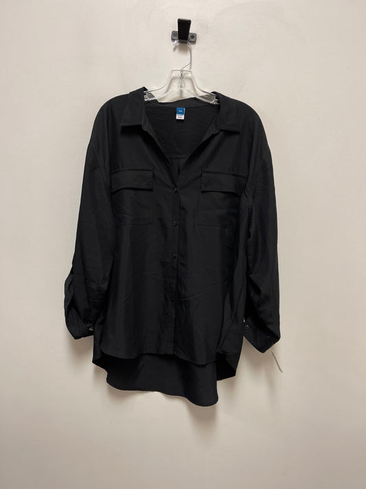 Top Long Sleeve By Old Navy In Black, Size: 2x