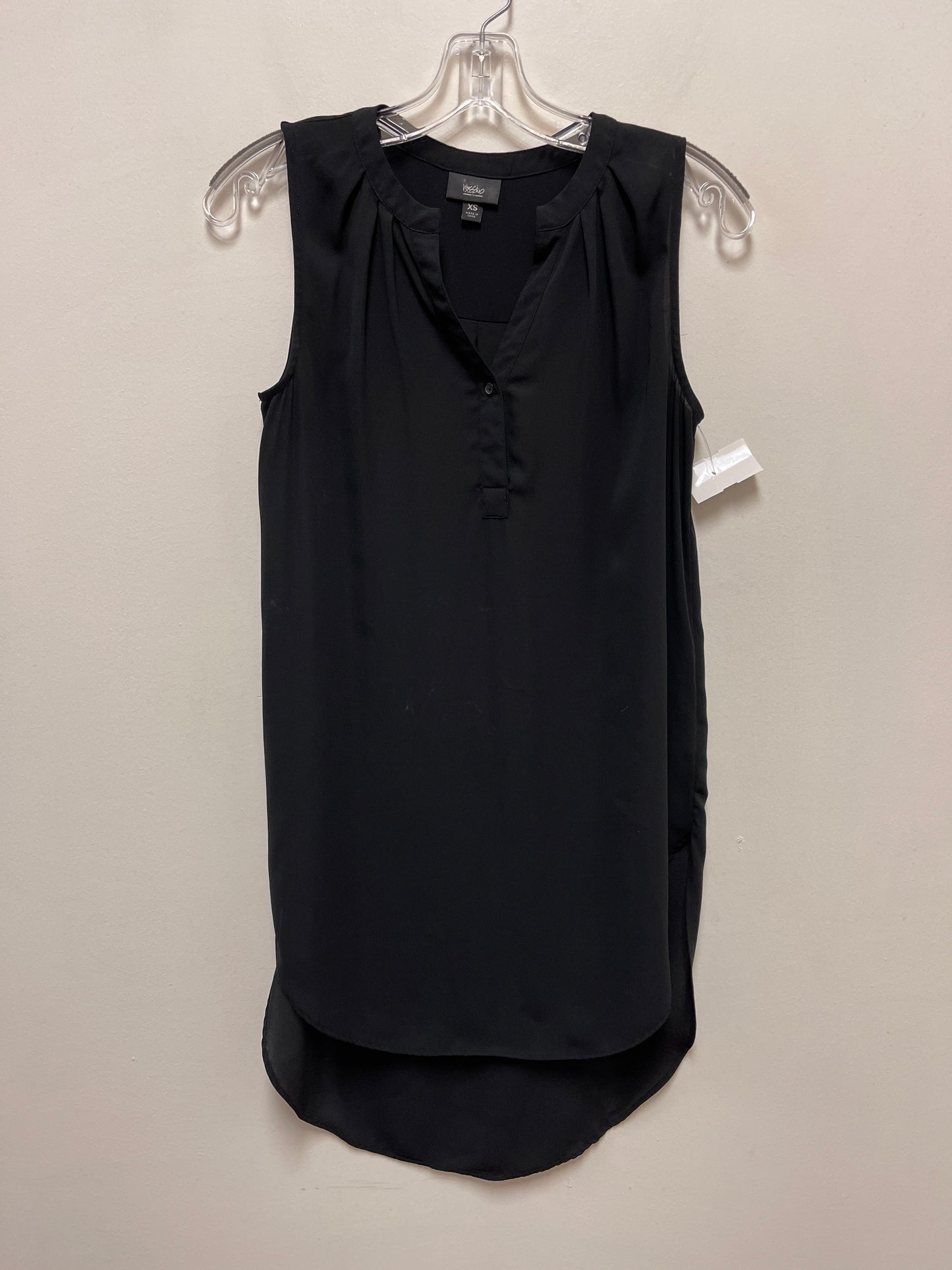 Tunic Sleeveless By Mossimo In Black, Size: Xs