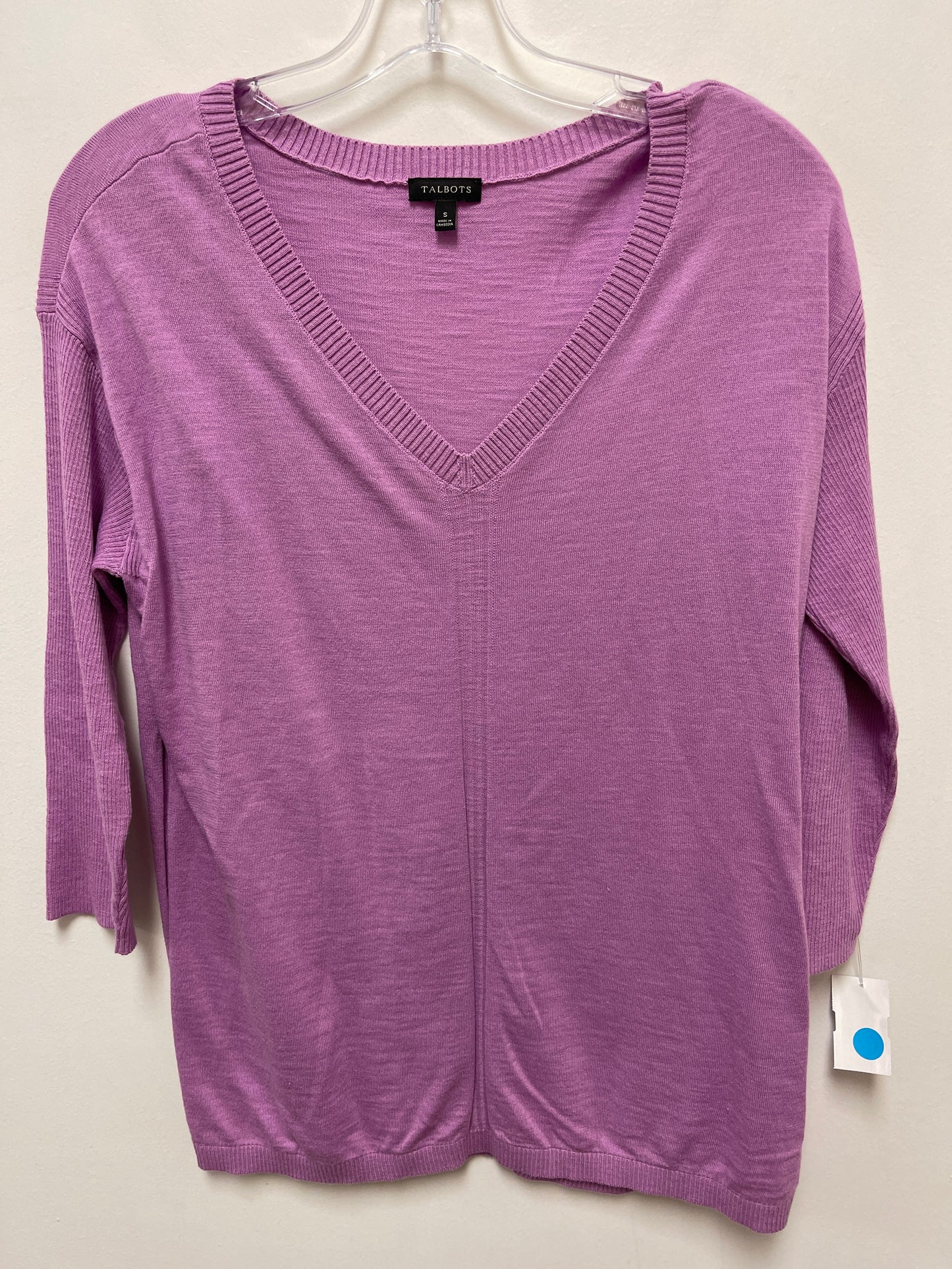 Top Long Sleeve By Talbots In Purple, Size: S