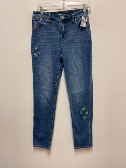 Jeans Boyfriend By Chicos In Blue Denim, Size: 6