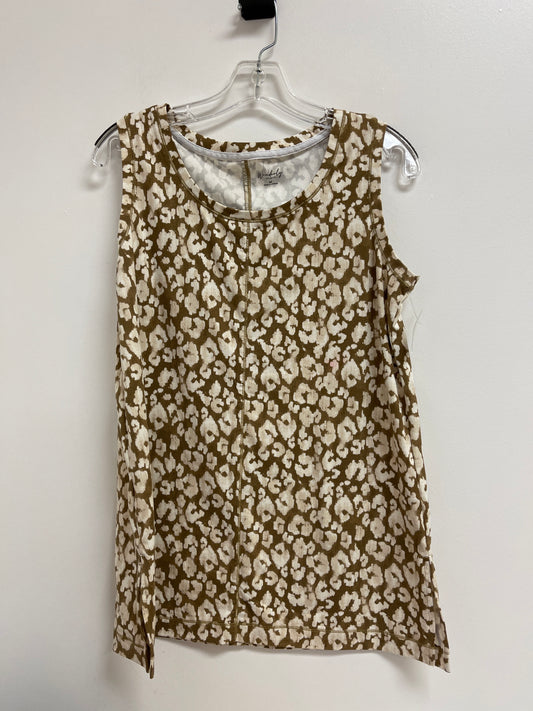 Top Sleeveless By Wonderly In Animal Print, Size: M