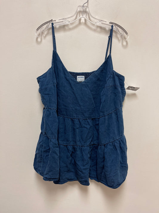 Top Sleeveless By Old Navy In Blue, Size: 2x