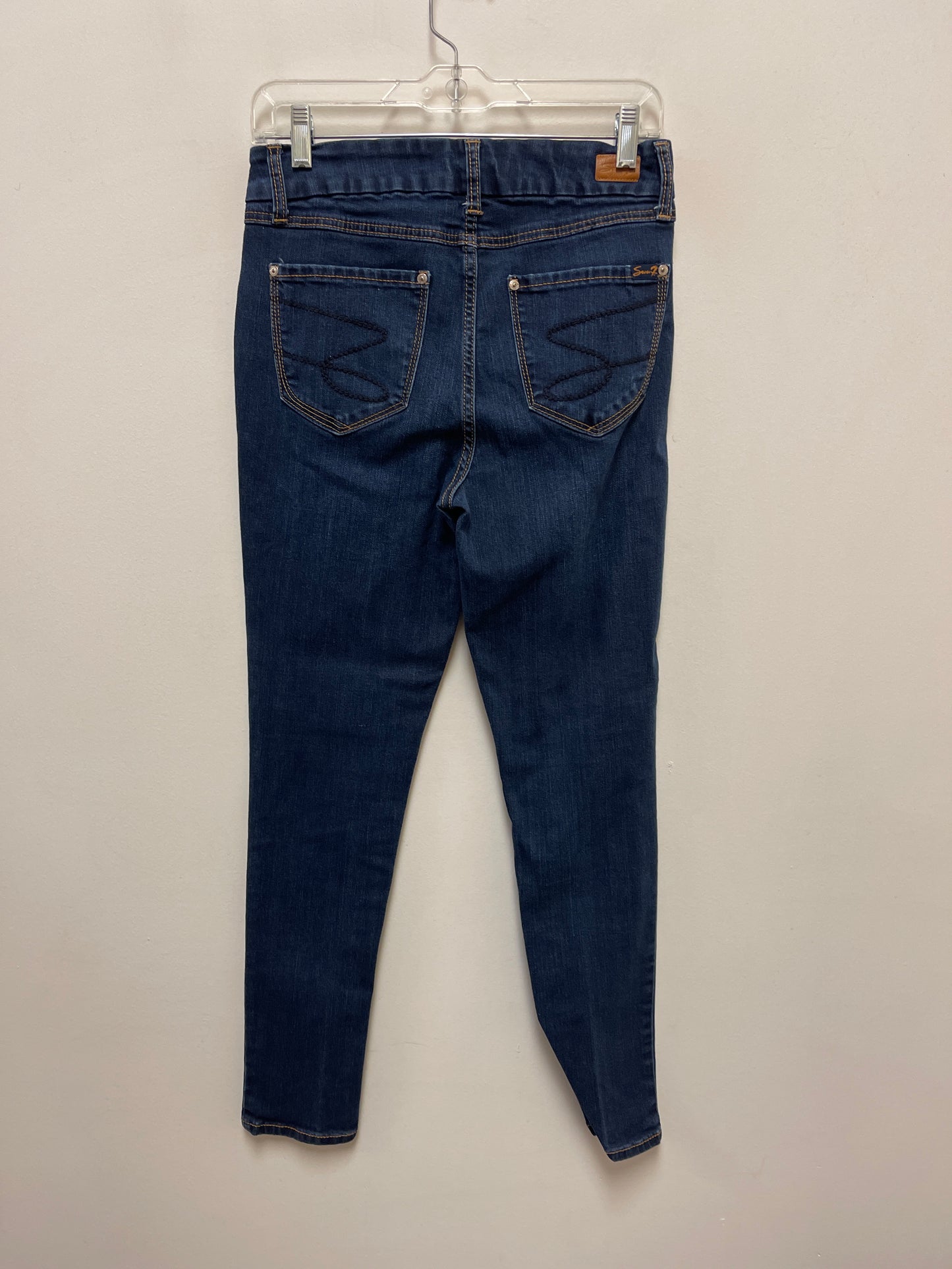 Jeans Skinny By Seven 7 In Blue Denim, Size: 6