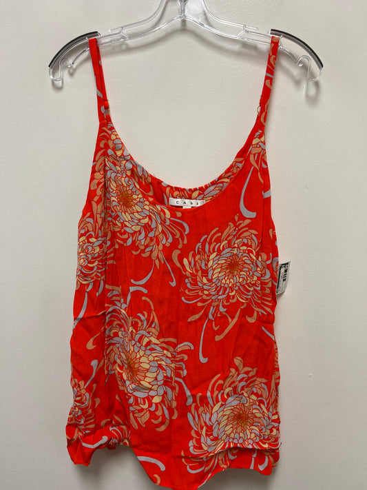 Top Sleeveless By Cabi In Orange, Size: L