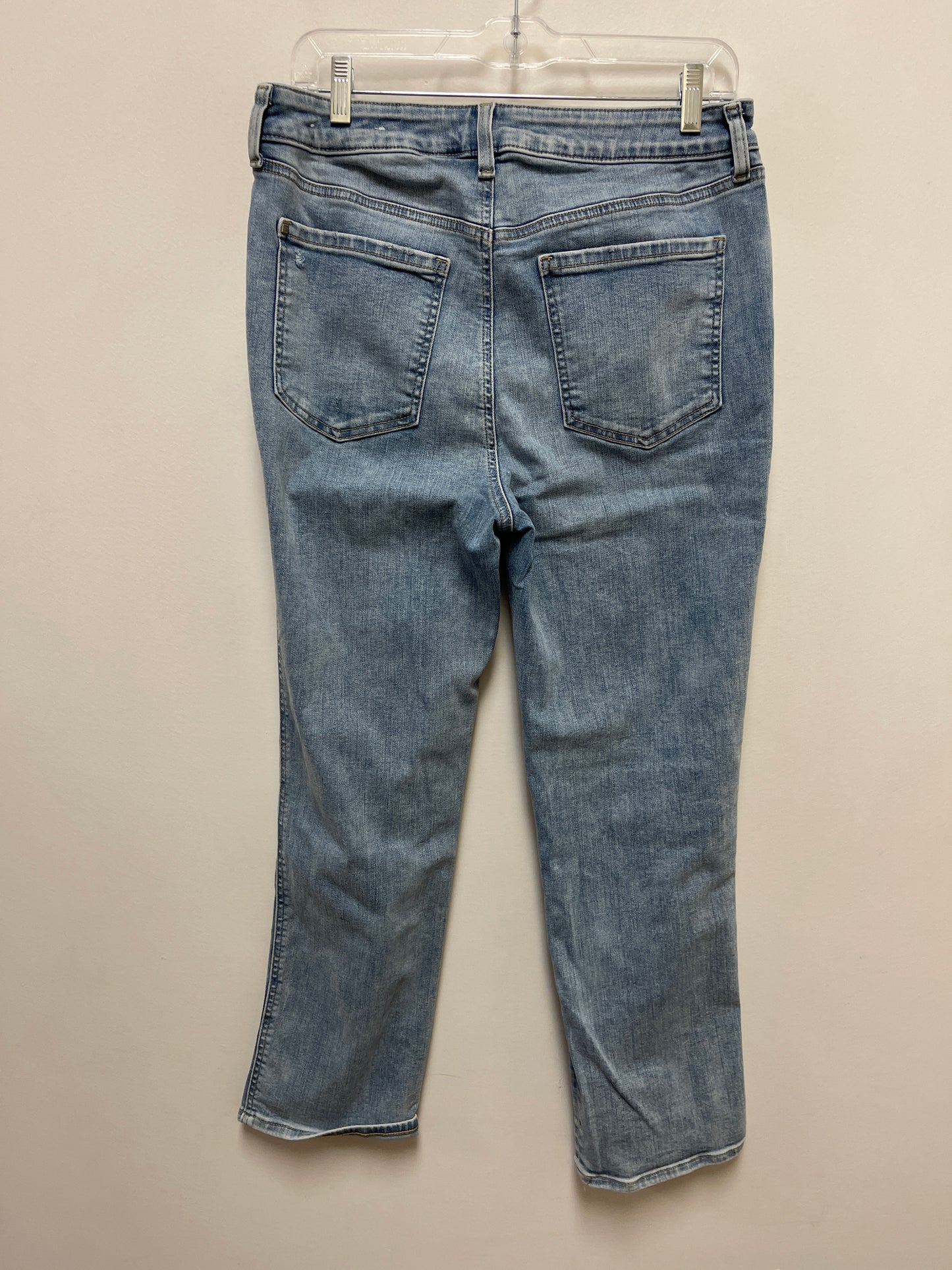 Jeans Straight By Chicos In Blue Denim, Size: 10