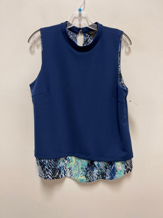 Top Sleeveless By Investments In Blue & Green, Size: L