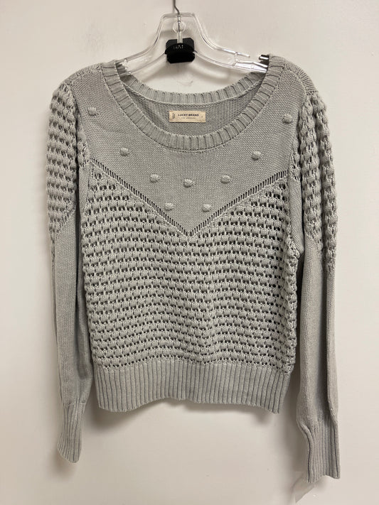 Sweater By Lucky Brand In Grey, Size: L