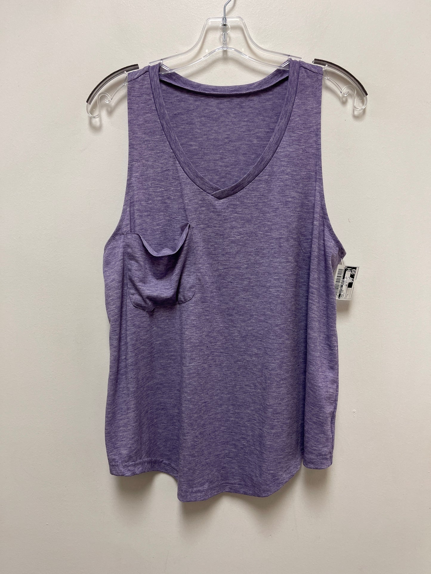 Tank Top By Clothes Mentor In Purple, Size: L