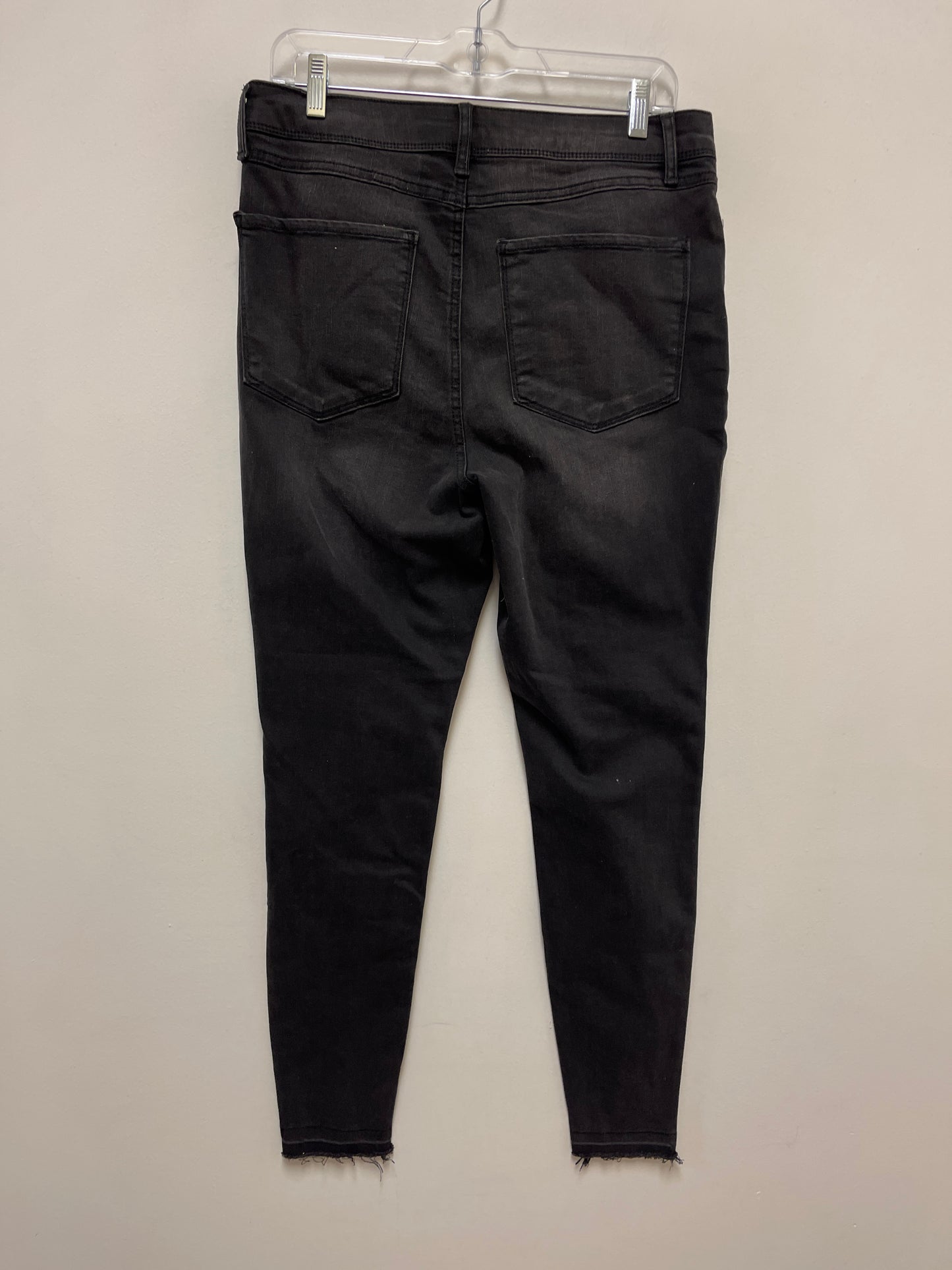 Jeans Skinny By Dip In Black Denim, Size: 12