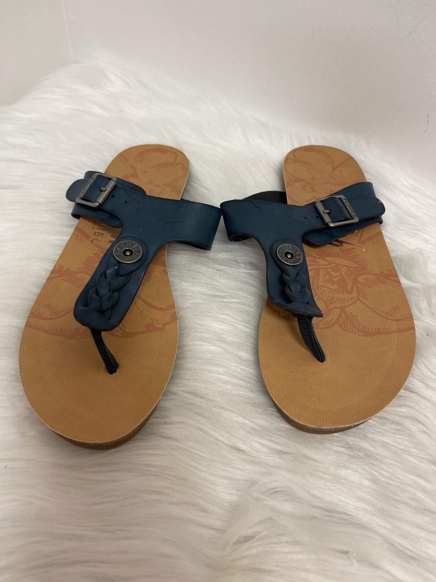 Sandals Flip Flops By Blowfish In Navy, Size: 8.5