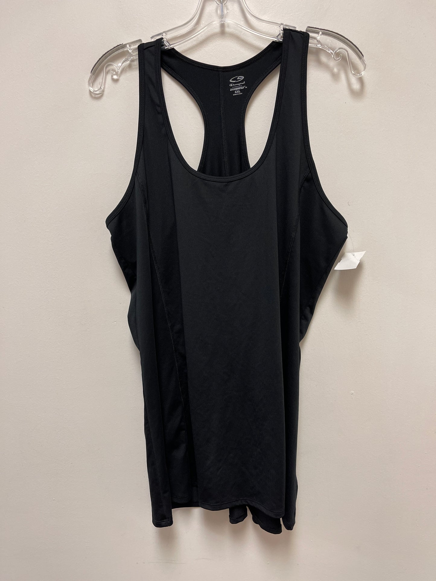 Athletic Tank Top By Champion In Black, Size: 2x