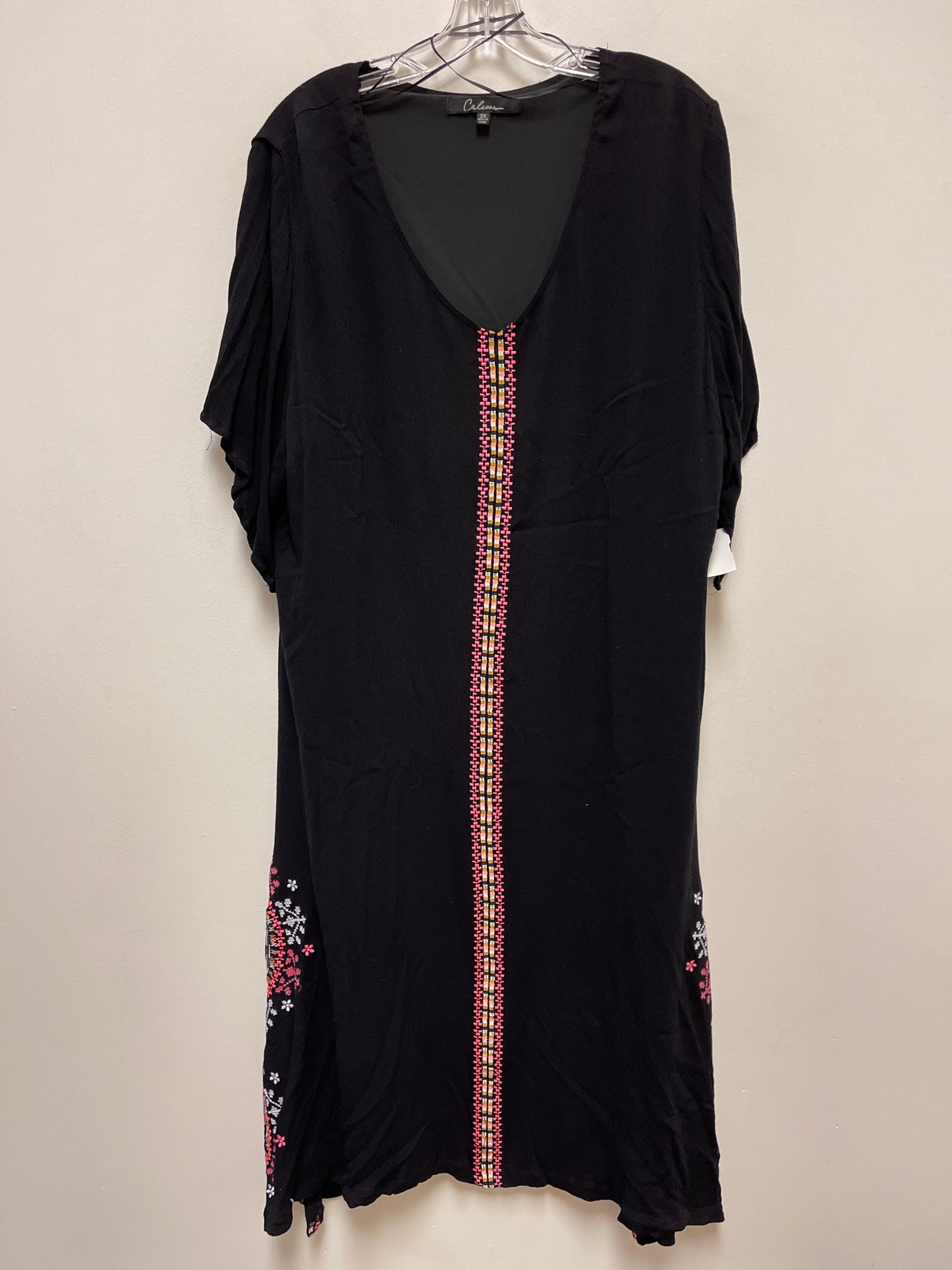 Dress Casual Short By Calessa In Black, Size: 2x