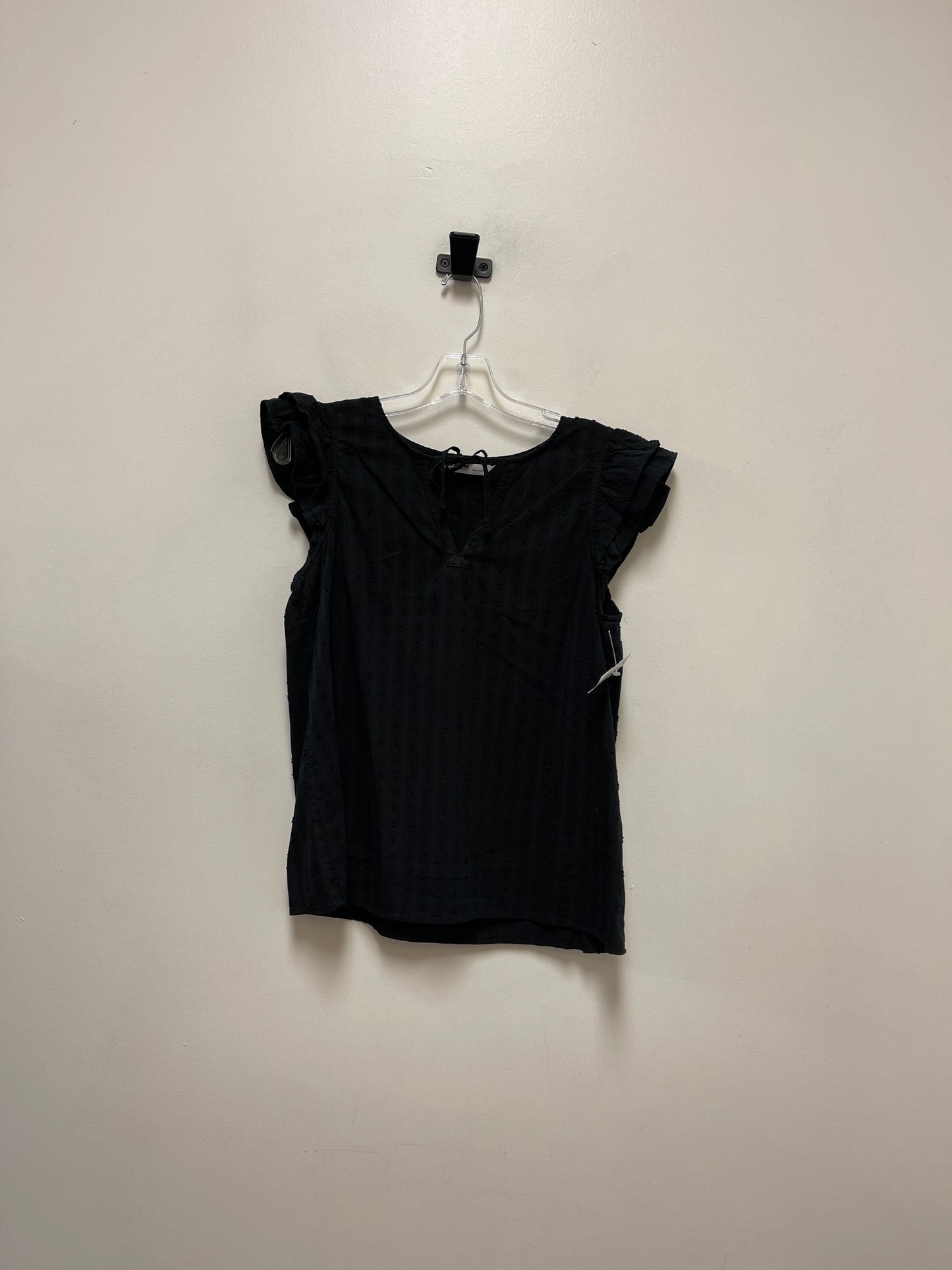 Top Short Sleeve By Sonoma In Black, Size: M