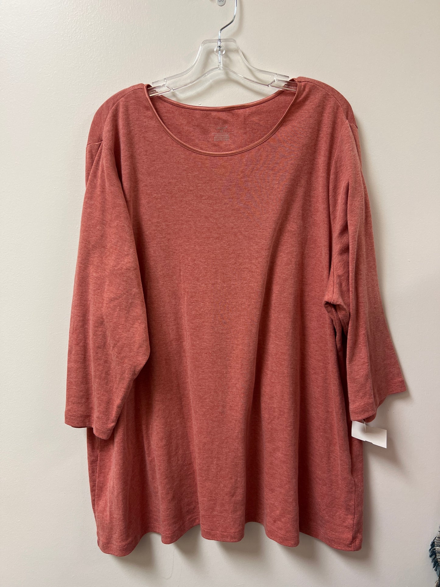 Top Long Sleeve By Cj Banks In Red, Size: 3x