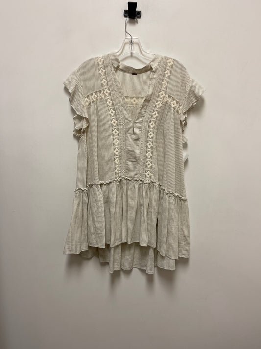 Tunic Short Sleeve By Free People In Cream, Size: M