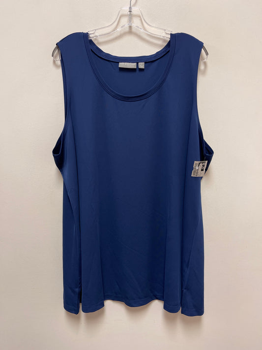 Tank Top By Susan Graver In Blue, Size: 3x