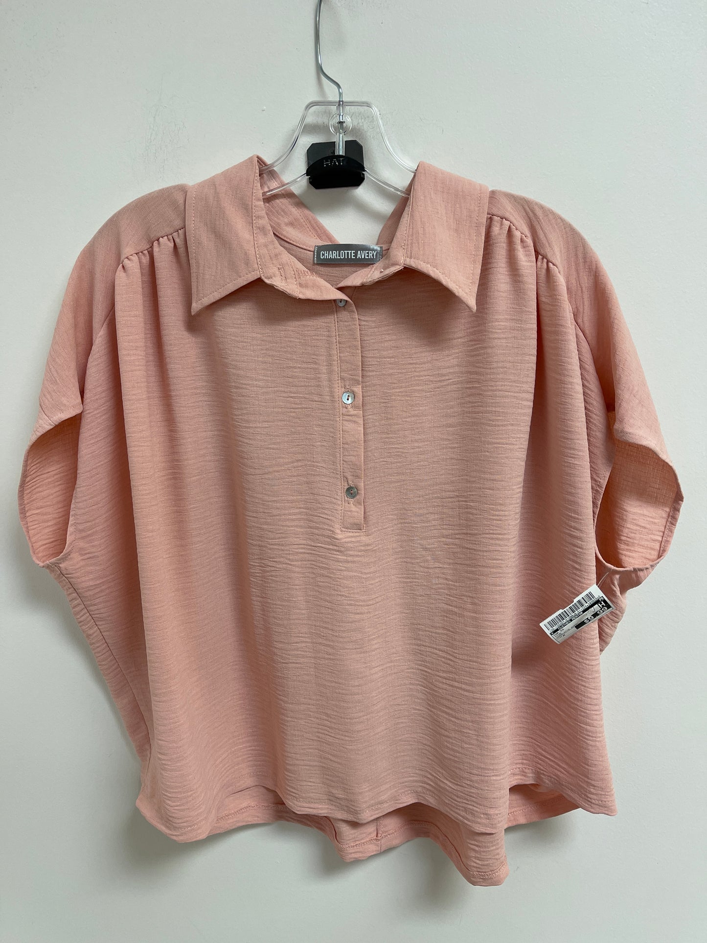 Top Short Sleeve By Clothes Mentor In Pink, Size: M