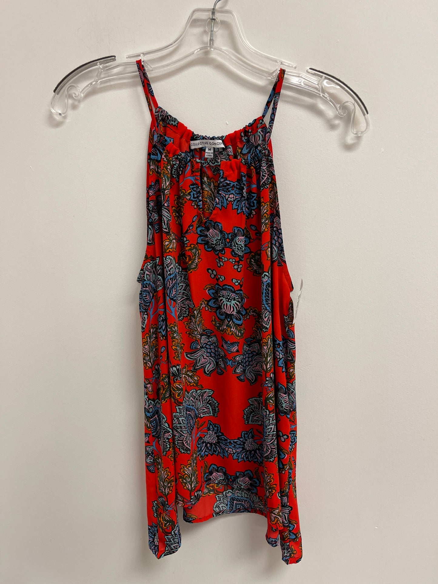 Top Sleeveless By Collective Concepts In Red, Size: M