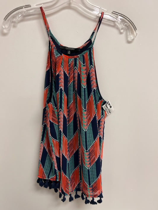 Top Sleeveless By Clothes Mentor In Blue & Orange, Size: M