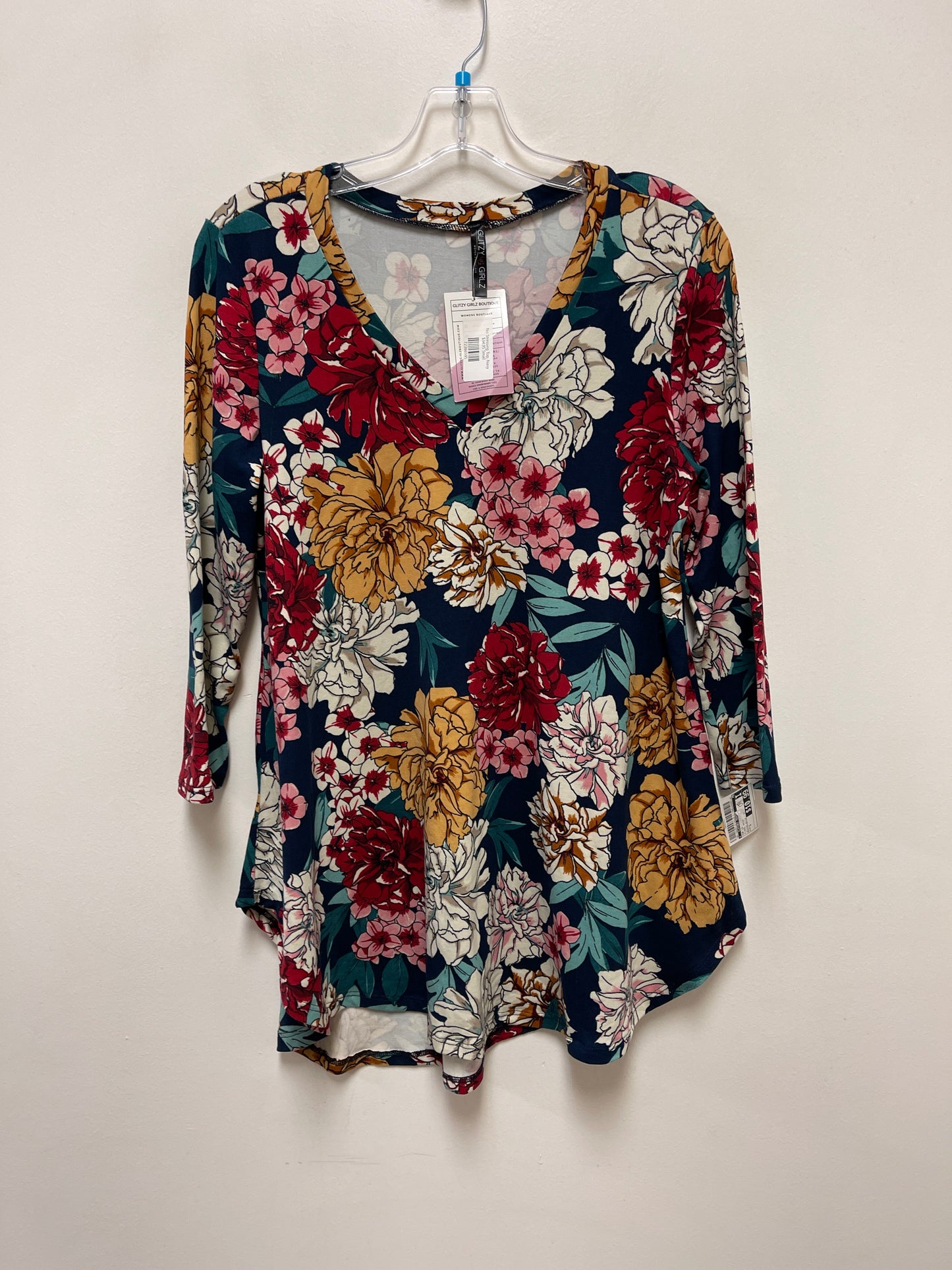 Top Long Sleeve By Clothes Mentor In Floral Print, Size: S