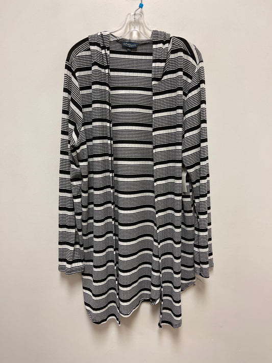 Cardigan By Scarlett In Black & White, Size: 3x