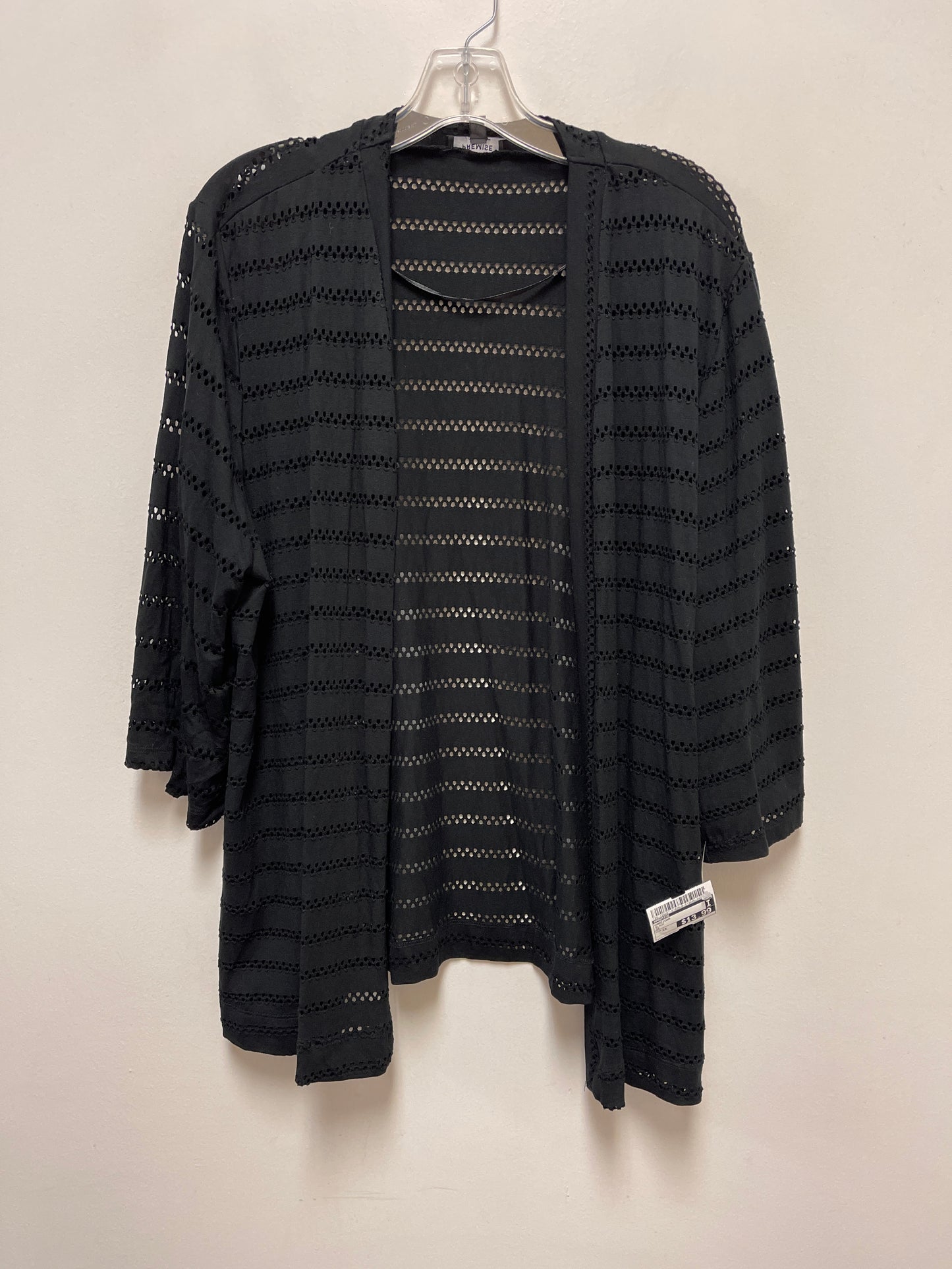 Cardigan By Premise In Black, Size: 2x