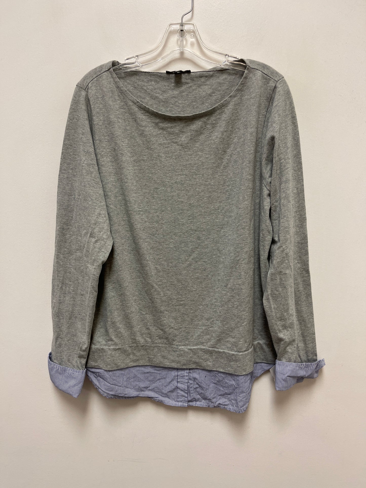 Top Long Sleeve By J. Crew In Grey, Size: L