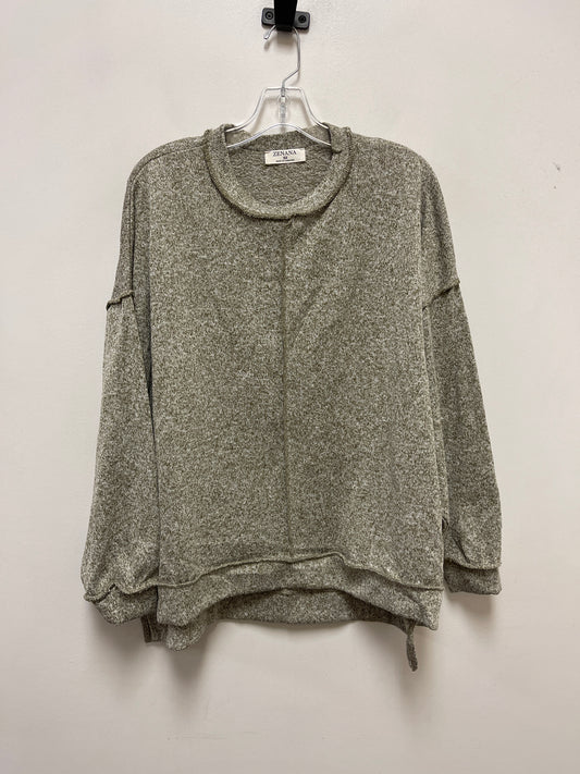 Sweater By Zenana Outfitters In Green, Size: Xs