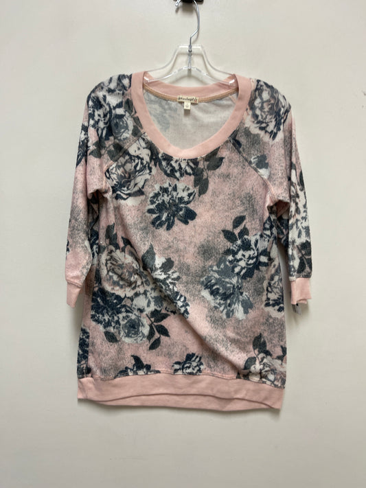 Top Long Sleeve By Love On A Hanger In Pink, Size: L