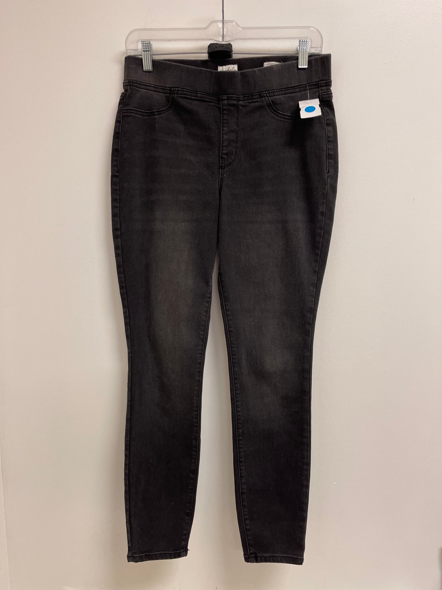 Jeans Skinny By Wonderly In Black Denim, Size: 8