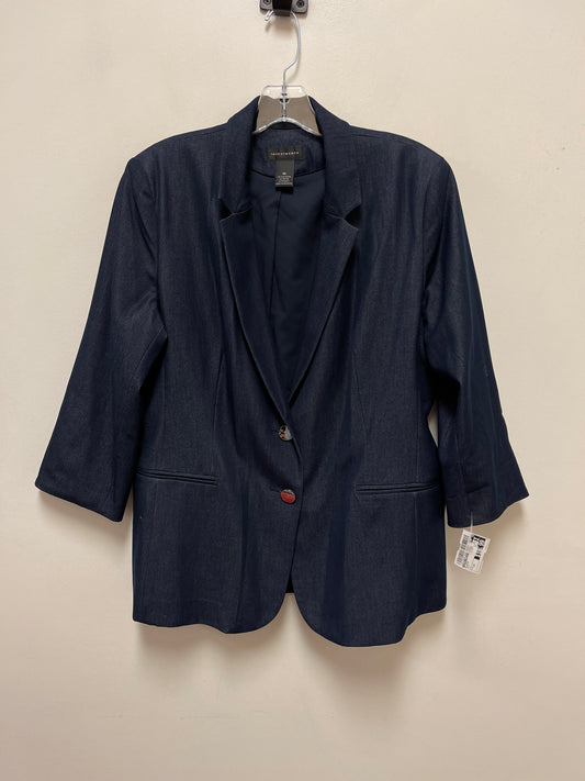 Blazer By Investments In Navy, Size: 1x