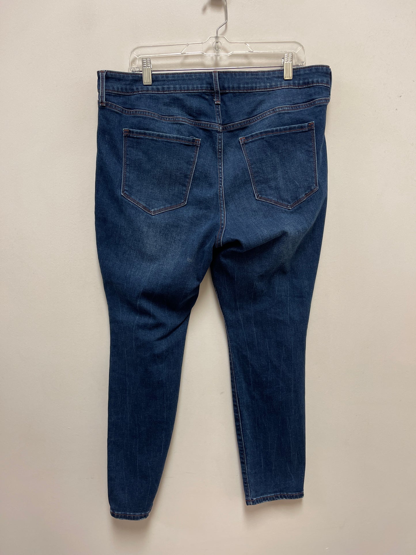 Jeans Skinny By Old Navy In Blue Denim, Size: 16