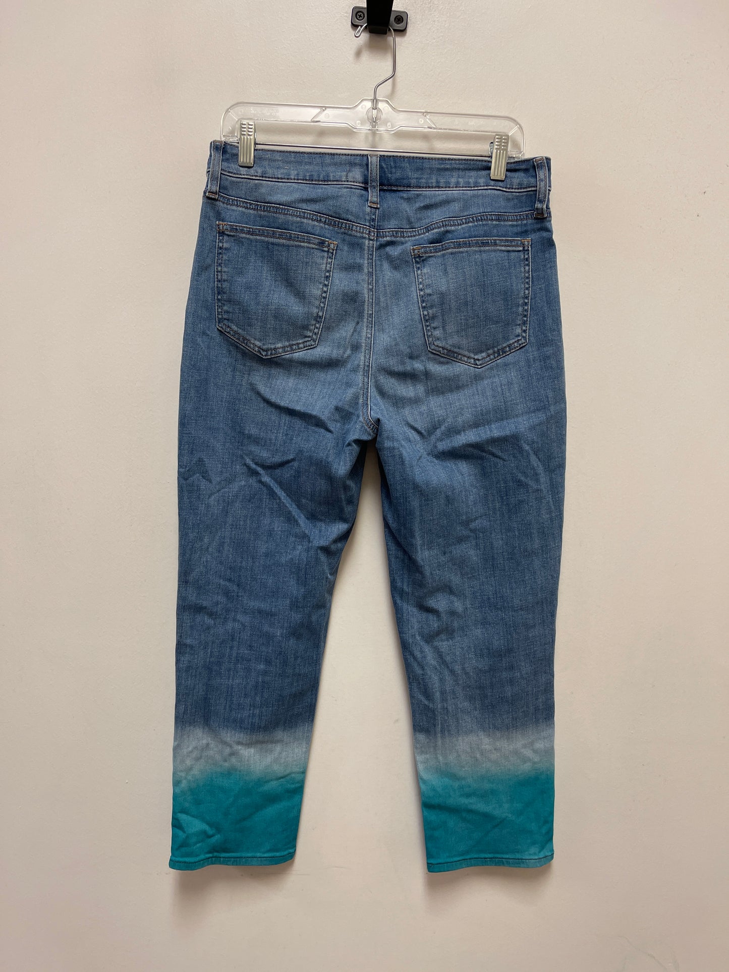 Jeans Cropped By Chicos In Blue Denim, Size: 6