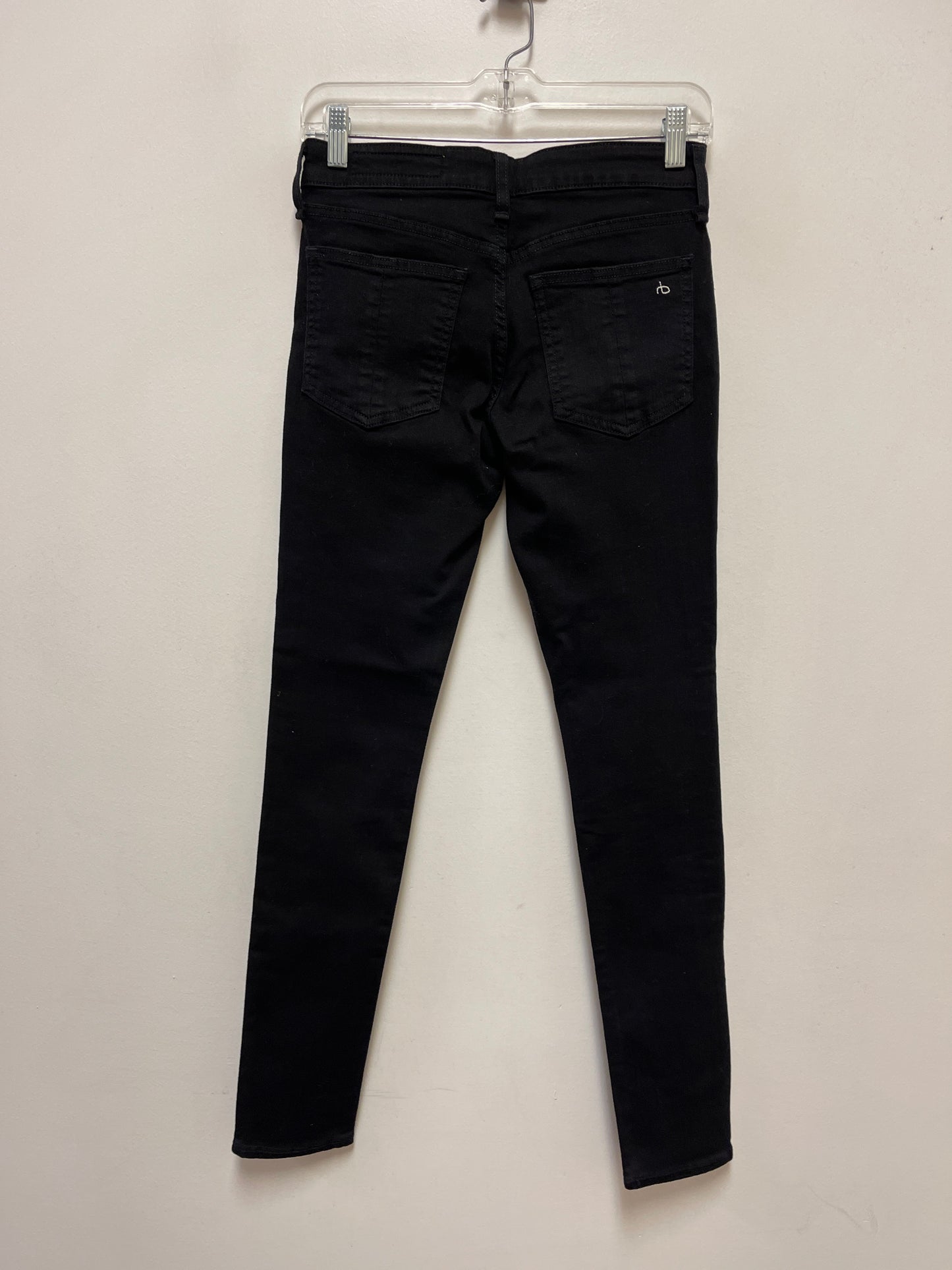 Jeans Skinny By Rag And Bone In Black Denim, Size: 2