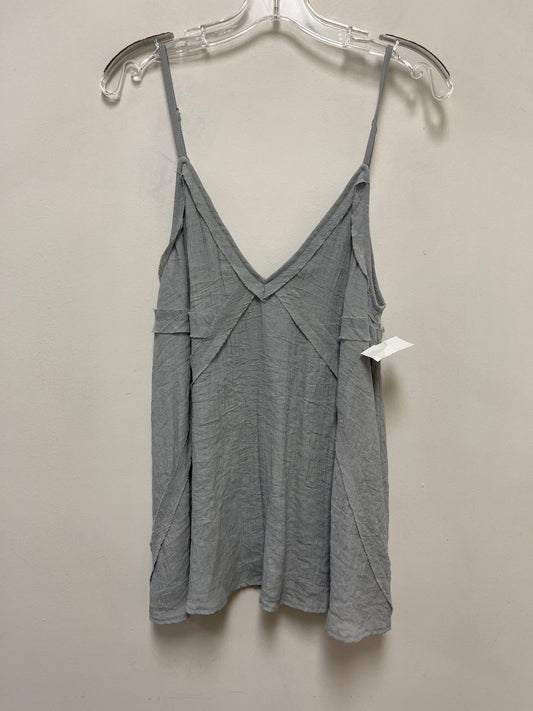 Top Sleeveless By Wishlist In Grey, Size: L