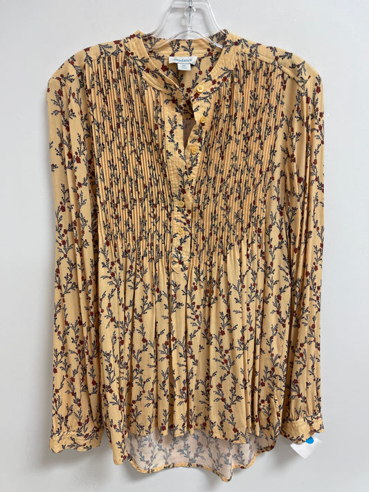 Top Long Sleeve By Sigrid Olsen In Gold, Size: S