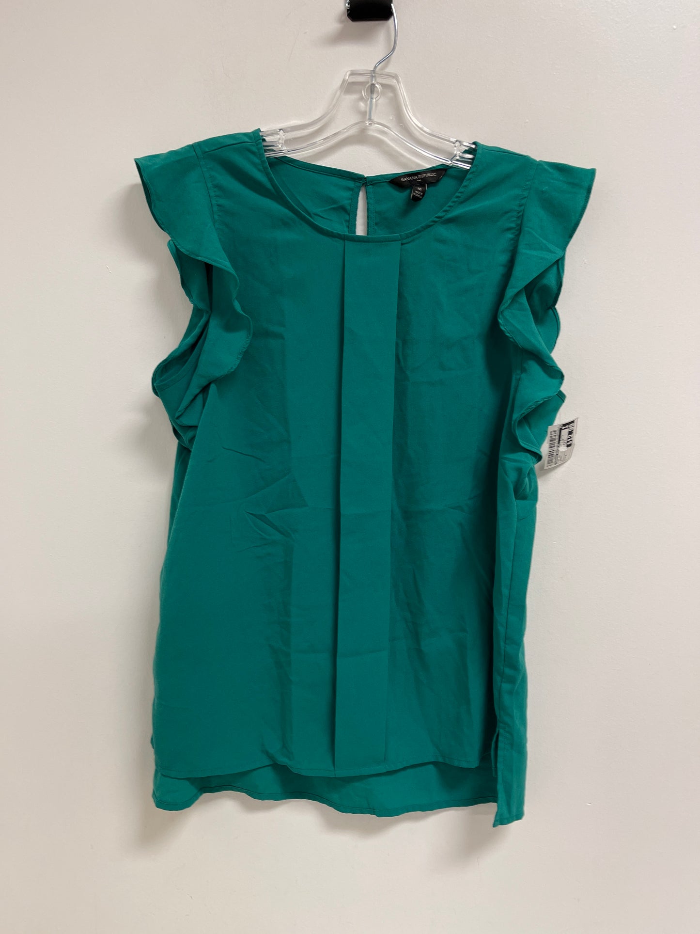 Top Short Sleeve By Banana Republic In Green, Size: M