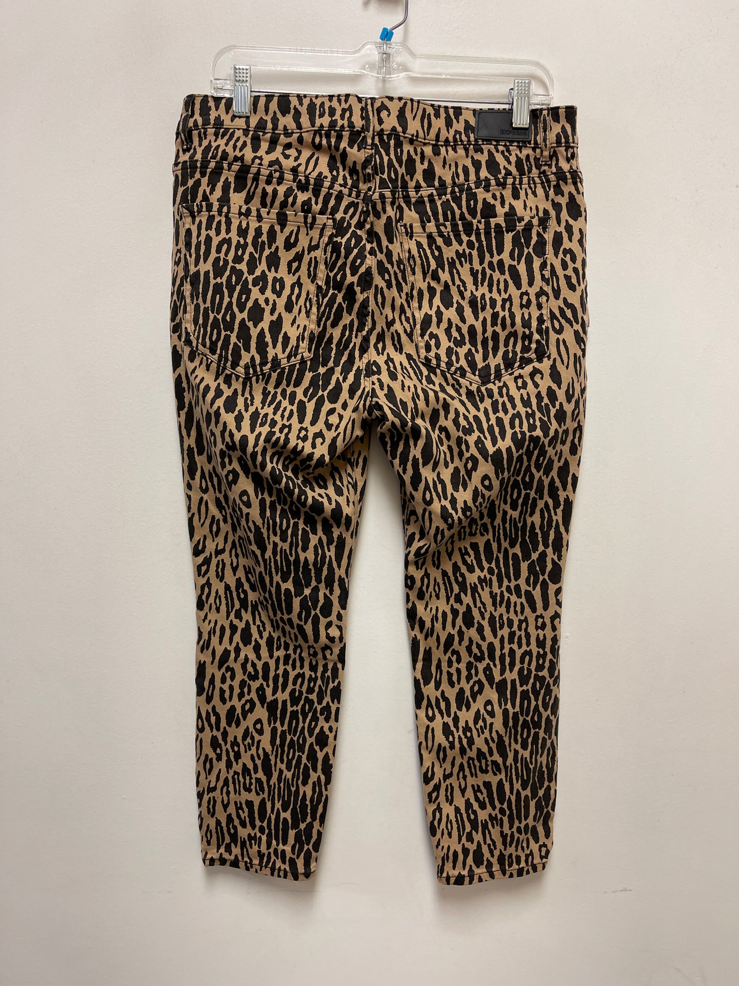 Jeans Skinny By Express In Animal Print, Size: 12