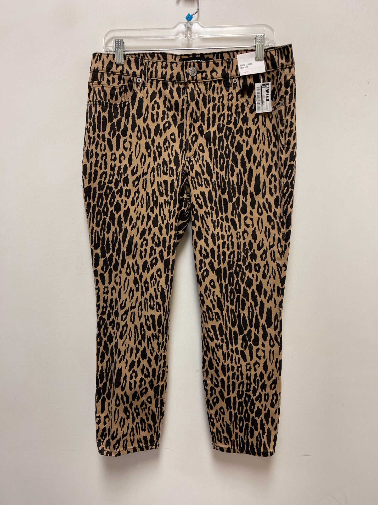 Jeans Skinny By Express In Animal Print, Size: 12