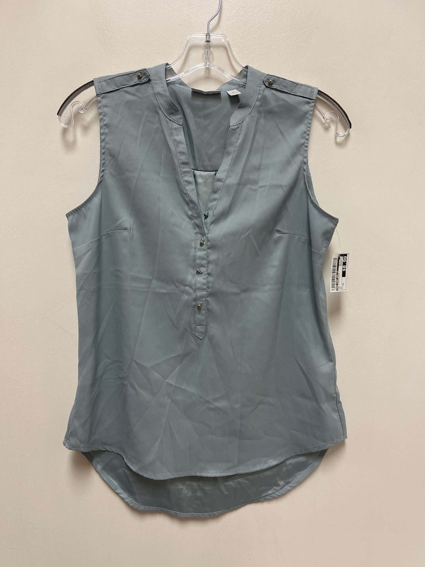 Top Sleeveless By New York And Co In Grey, Size: Xs