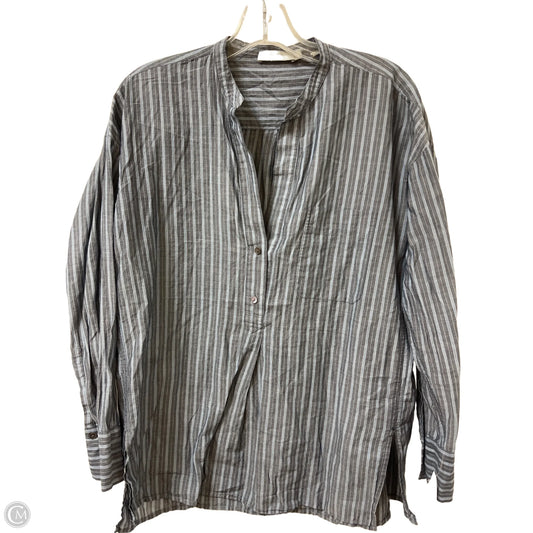 Top Long Sleeve By Vince In Blue, Size: Xs