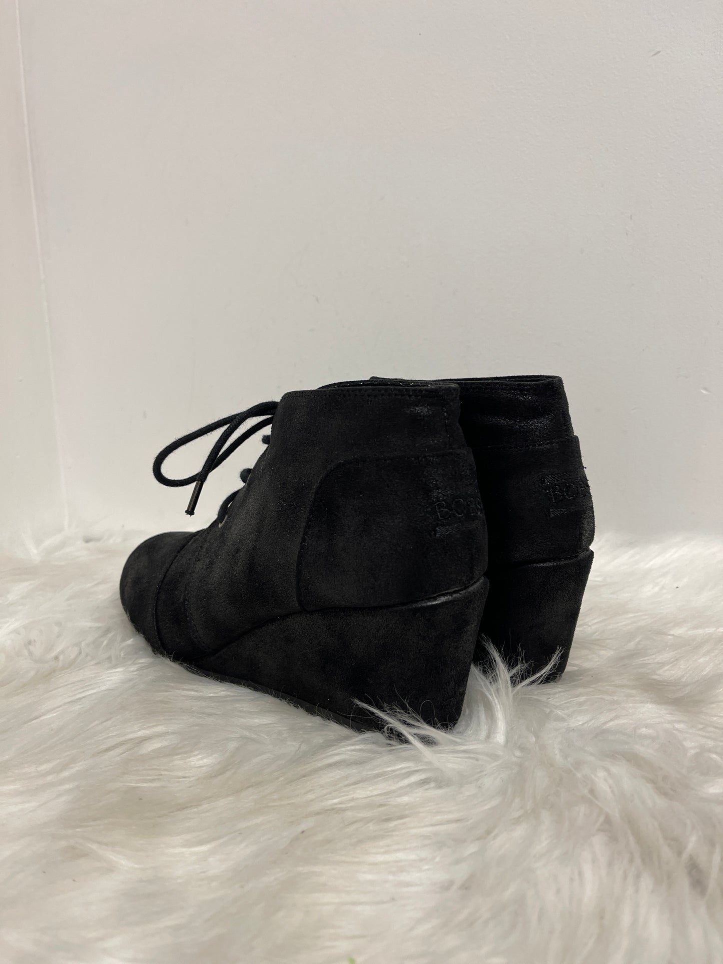 Boots Ankle Heels By Bobs In Black, Size: 9.5