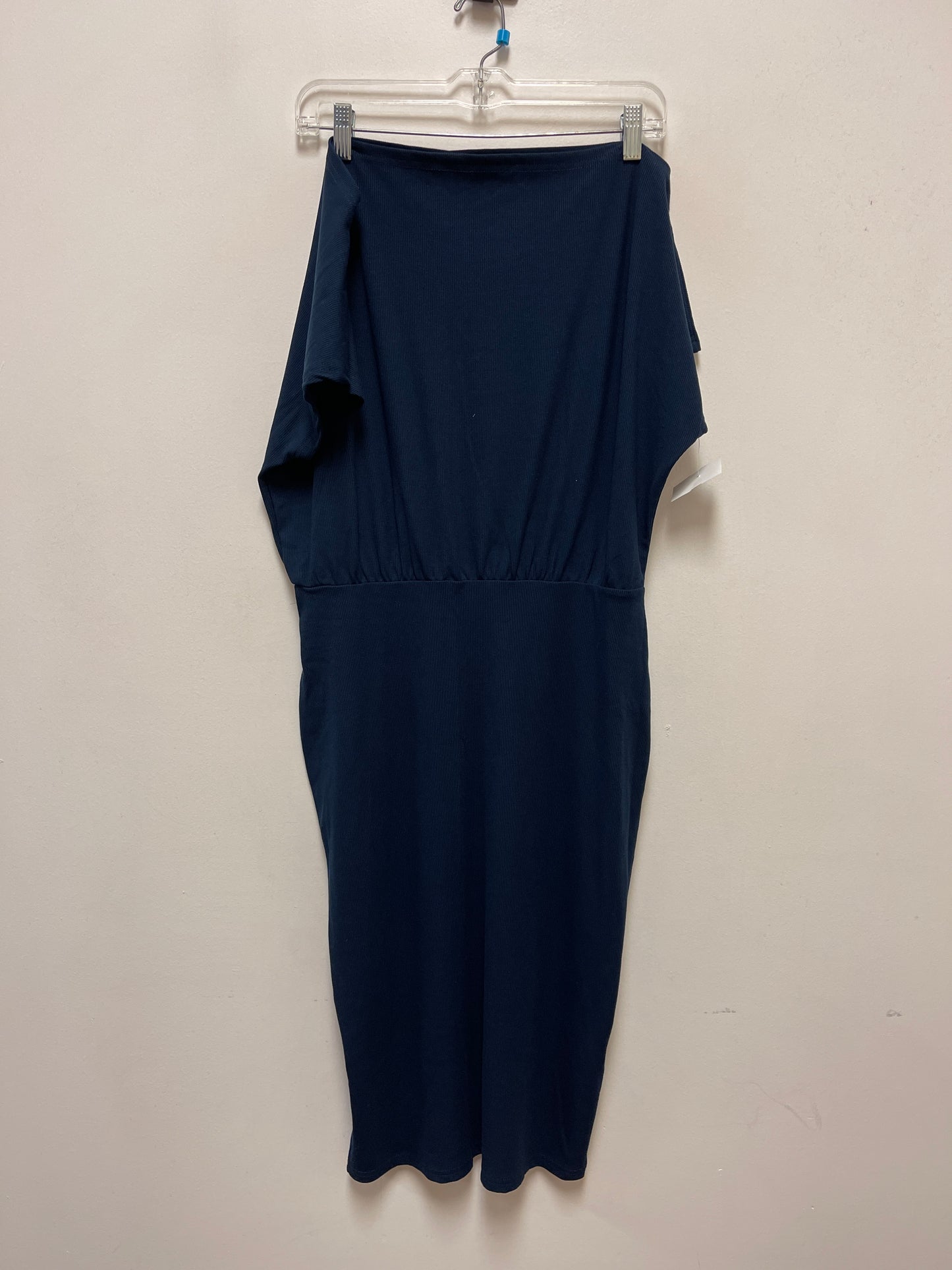 Dress Casual Midi By Clothes Mentor In Navy, Size: L