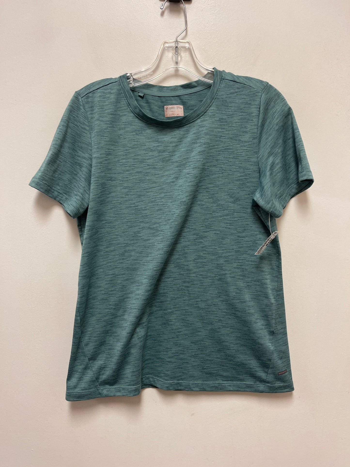 Athletic Top Short Sleeve By Mondetta In Green, Size: S