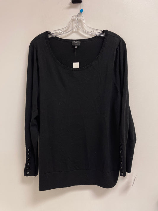 Top Long Sleeve By Talbots In Black, Size: 2x