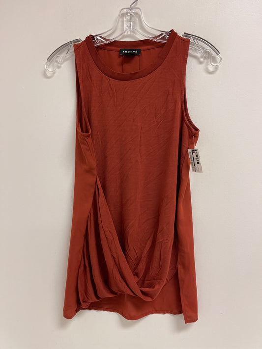 Top Sleeveless By Trouve In Orange, Size: Xs