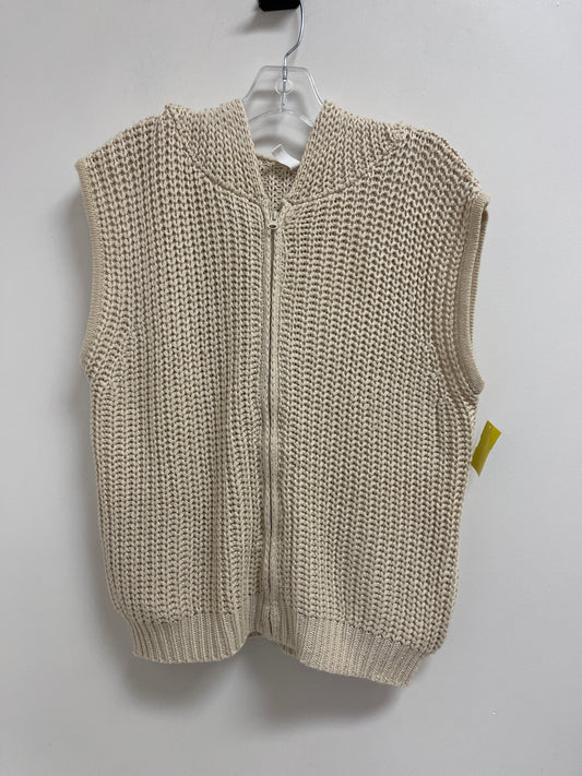 Sweater Short Sleeve By Wishlist In Cream, Size: M